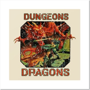 Vintage dungeons and dragons Posters and Art